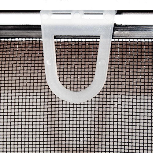 Premium Slim Fliegengitter für Fenster als Alubausatz mit Fiberglasgewebe – Profi Insektenschutz – 130 cm x 150 cm weiß - 5