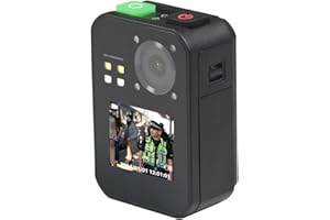 REWIRE SECURITY RX-1s Body Worn Camera | Ideal for Door Man SIA Doorman Bailiff Security Police | High Definition 1920p & Advanced Night Vision | Comes With Garment Dock | Wide-Lens Angle Coverage