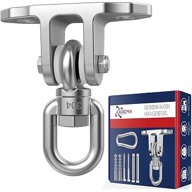 Veranda-Schaukelfedern Aus Edelstahl 304 – 2 Stück, Bis 635 Kg Belastbar, Für Hängematten & Schaukeln
