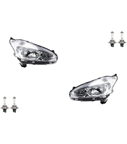 Set Di Fari Alogeni Per PEUGEOT 206/CC/+ Anno 09/98- H4 Con