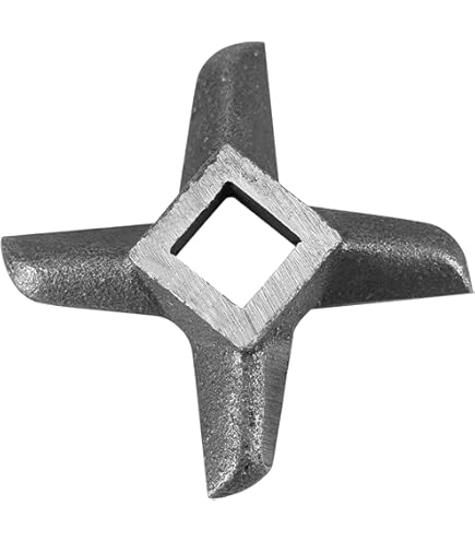 Wessper 3 X Grille Hachoir N°8 (Diamètre Des Trous: 4/10/16 Mm), 1 X Couteau à Deux Faces Pour Hachoir N°8