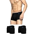 XYXX Men's Uno Micromodal Regular Fit Solid Antimicrobial Trunks with No Marks Waistband (Pack of 3)
