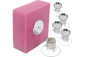 ORIGINAL CUP Lot de 5 Porte-Savons Magnétiques à Ventouse | Design Simple & Fixation Puissante | Acier Inoxydable | Support Mural | sans Perçage | Salle de Bain | Cuisine | WC