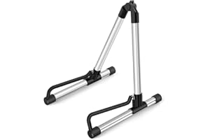 Support de Guitare Donner, réglable et pliable, support de sol en métal pour guitare acoustique, électrique, classique, basse, mandoline, banjo, ukulélé (argenté)