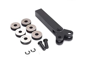 FireAngels Lot de 7 Outils de moletage à Double Roue en Acier avec molette Diagonale linéaire Pas de 0,5/1/2 mm