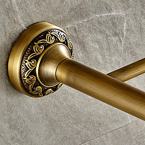 Weare Home Kupfer Badtuchhalter Handtuchhalter Geschnitzt, für Küche Retro Solide Klassic mit Ablage Bronze Beschichtung Wandmontage Haltbar Badzubehör Badaccessoires Dekor für Küche - 6