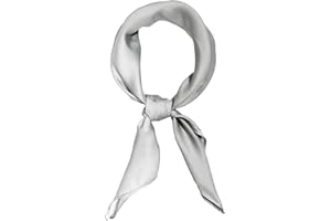 Bliceon Damen Seidentuch aus leichter Seide, Eleganter Seidenschal, Bandana, Halstuch und Kopftuch, Geschenk für Frauen, Vielseitiges Seidenschal