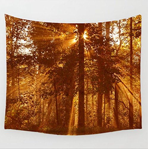 GT Tapestry, Creativity, Forest, Sunrise, Wall Hanging Tapestry, Hippie Tapestries, Print Tapestry, Cotton Handmade Tapestry, Bedding Bedspread Picnic Beach Sheet, Table Cloth, Decorative Wall Hanging, Sofa cover, Piano cover, Household Products, Kitchen And Home, Home Decoration, 130*150CM