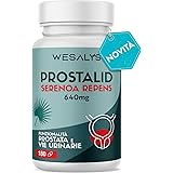 PROSTALID® - SERENOA REPENS 640MG | 180 Capsule (Fino a 6 Mesi di Fornitura) | Saw Palmetto, Integratore Prostata | con Licop
