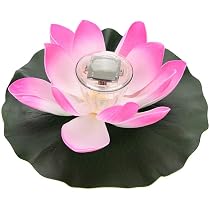 Lumière Solaire Lotus Flottante - Décoration Étang Piscine RGB 7 Couleurs