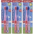 My Teeth Time Peppa Pig Toothbrush Duo, Dental Care for 4-6 Year Olds, Twin Pack, Peppa and George Design, Multicoloured