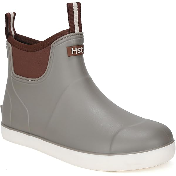zaxunai Rubberlaarzen voor heren, halfhoog, waterdicht, gevoerd, beschermende anti-slip laarzen, basislaarzen van pvc, Chelsea-laarzen, blauw, 42 EU