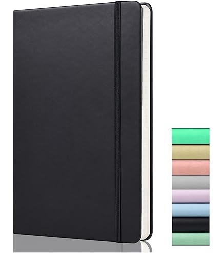 Taccuino A5 Con Copertina Rigida - Carta Spessa 120gsm, Segnalibri E Elastico Per Scrittura Premium - Foto 5