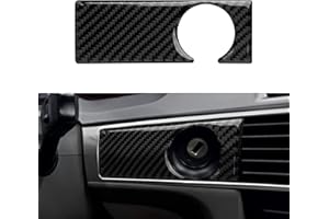 OYDDL Auto Innenraum Schlüsselbild Carbon Fiber Aufkleber Zentralsteuerung Trim Cover Abziehbilder Kompatibel mit Audi A6 4F C6 S6 2005 2006 2007 2008 2009 2010 2011 Zubehör