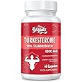 Turkesterone Supplement - 1200mg Ajuga Turkestanica Extract Standardized to 20% Turkesterone, Max Strength for Bodybuilding, 60 Vegan Capsules