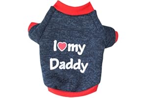 NHQZ Hunde-Shirts für Kleine Hunde Basic T-Shirt Streifen Welpen Kleidung Sweatshirt Weiche Baumwolle Tee Shirt Haustier Kleidung Pullover Chihuahua Bekleidung