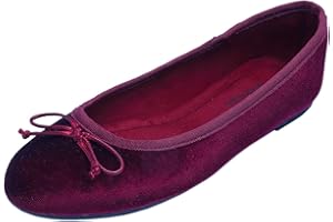 Feversole Ballerina Pelle Scamosciata Colorata con Cuscino in Memory Foam per amaretti da Donna
