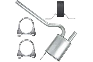 HOMRY Mitteltopf Auspuff Mittelschalldämpfer für Audi A4 B5 1.8i 20V