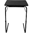 TABLE BUDDY | Adjustable multi position portable folding table mate for dining, workstation, bed tray, work, watch tv, study, outdoor and office furniture (Black)