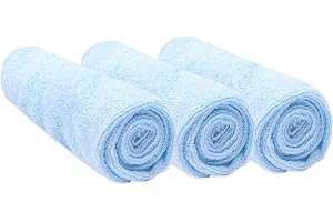 Easy Dort Lot de 3 Housses pour Matelas à Langer 50x70 / 50x80 en Coton - Ciel