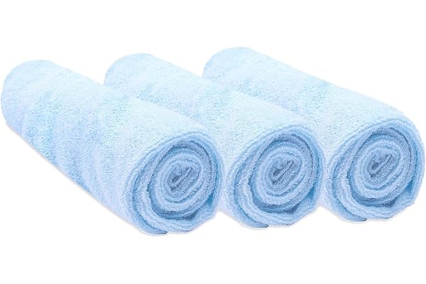 Easy Dort Lot de 3 Housses pour Matelas à Langer 50x70 / 50x80 en Coton - Ciel