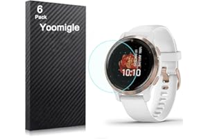 Yoomigle 6-pak kompatybilny z Garmin Venu 2S folia ochronna na ekran do zegarka Garmin Venu 2S Smart Watch folia ochronna na ekran folia ochronna na ekran krystalicznie czysta HD odporna na