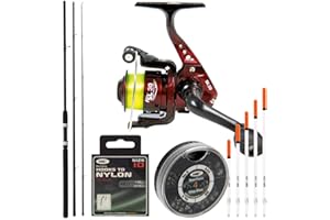 CARP-CORNER Complete Beginners Float Match Fishing Outfit Set Up Rod Reel & Tackle Bundle