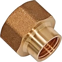 MegaHaustechnik Reduziernippel Messing – AG 1 1/4" X 1" IG, Für Trinkwasser, Reduzierung Fitting