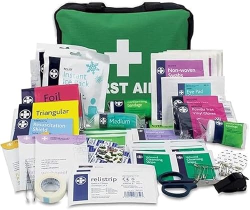 LEWIS-PLAST Kit de primeros auxilios Saco de primeros auxilios 160 piezas - kit compatible con estándares europeos