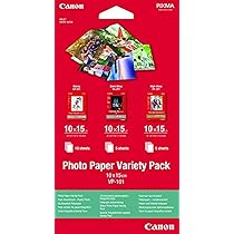 Pack Carta Fotografica Canon - 4 Tipologie Diverse Per Stampe Professionali