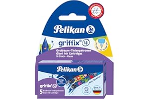 Pelikan Griffix 10 Cartouches illustrées encre Bleu Sport/Espace/Animaux pour Stylo plume/Autres modèles Pelikan