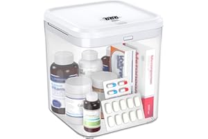 iDiskk Boîte de rangement verrouillable avec mot de passe, pour les médicaments, les prisons téléphoniques et les collations pour la cuisine, la maison, le réfrigérateur, les soins de santé, les