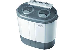 Camry CR8052 Minitvättmaskin 3 kg / 60 cm/Perfekt För Liten Tvätt Och Känsliga Textilier [Energiklass A]