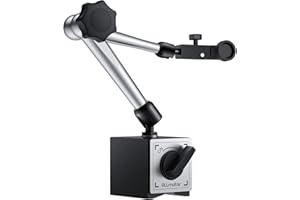 ALLmeter Base Magnética para Reloj Comparador 176 lbs (80 kg), Soporte de Base Magnético para Indicador de Dial Digital con Brazo Ajustable para Impresora 3D Laboratorio Orrección de Dispositivos