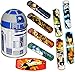 Produktbild Pflasterset - " Star Wars / R2 D2 " - 38 Stück wasserfeste Pflaster - in Metall Box - Pflasterbox Dose bunt Kinderpflaster - Darth Vader / Stormtrooper - Yoda / Starwars - Krieg der Sterne - Anakin Skywalker - für Kinder und Erwachsene / Trostpflaster - Mädchen Jungen - Aufbewahrungsdose