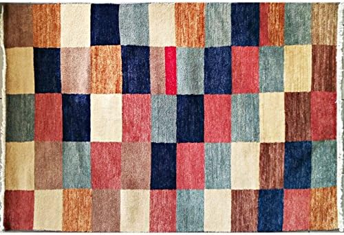 rug Pak Persian GABBEH size: 126x193cm 100% original HAND KNOTTED RUG classic colours: PINK, CREAM, WOOD, BLUE, DOVE GREY