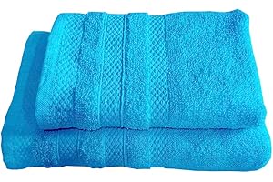 RE SOLE - Set Asciugamani Puro Cotone 1+1 Set Asciugamani Viso e Bidet - Coppia Asciugamani Bagno 500 gr/mq con Ospite | 50x100cm + 40x60cm Navy