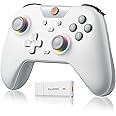 EasySMX X05 Wireless PC Controller with Hall Triggers Joysticks, Bluetooth Game Gamepad Controller with RGB Lights, No Drift Deadzone Gaming Controller for PC Android iphone Switch Steam