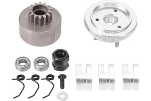 Wobekuy RC Kupplungs Glocke 14T Getriebe Lager Kupplungs Schuhe Federn & Motor Mutter Schwung Rad Baugruppe für 1/8 RC Modell Nitro Auto
