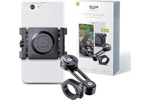 SP Connect Soporte Universal para teléfono móvil para Moto, Bicicleta, ciclomotor, Scooter, Accesorio para navegador de Todos los teléfonos Inteligentes como iPhone, Samsung