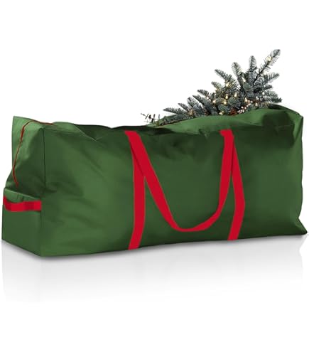 Sacca Per Albero Di Natale Gemokrt 125x38x50cm - Impermeabile Oxford, Rosso - Foto 8