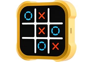 SENERMTER Jeu tic-tac Toe électronique, Puzzle Console de Jeux, Jeu tic-tac Toe Morpion, Jouet du Bout des Doigts pour réunion de Famille, Rassemblement d'amis