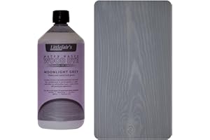 Teinture et vernis pour bois à base d'eau écologique Littlefair's- Gamme Pastel (1ltr, Gris Clair De Lune)