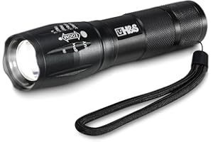 H&S LED Torch - Hand Torches Battery Powered - Super Bright Small Camping Flashlight - Pocket Sized Mini Waterproof Torch - Powerful Flash Light for Hiking - 5 Modes