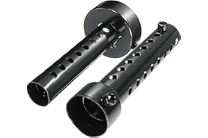 ‎BACEYONG Baceyong 2 Stück Motorrad Schalldämpfer, DB Killer, Auspuffrohr Deflektor, Auspuff Schalldämpfer 35mm - Schwarz