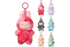 AXINYIJIA L-abubu en Peluche Génération 3 The Monsters Bubu 17cm Porte-clés Collections (Rouge)