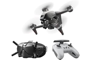 DJI FPV Combo Drone con Mando a distancia, Quadcopter, OcuSync 3.0 HD Transmisión, 4K Vídeo, Experiencia de Vuelo Inmersiva, Súper Gran Angular de 150°, Freno de Emergencia y Vuelo Estacionario, Gris