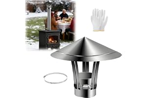 Skorstensregnskydd för Utomhusbruk, Rörskydd för Spis, 50/60/90/100/150/180/300 mm Eldstadsventilation Skorstenshuv, Takutlop