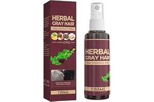 GENERISCH Herbal Gray Hair Spray, Hair Darkening Conditioner, Herbal Gray Hair Essence Spray Kräuter-Haarspray für Graues Haar, Gegen Graues Haar, Für Stärkung und Pflege Aller Haartypen (1)