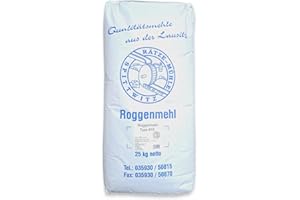 ‎ZANASTA Roggenmehl 25 kg Typ 815 von Rätze-Mühle aus regionalen, naturbelassenen Roggen